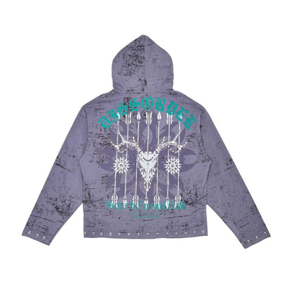 Warready pull over hoodie Lavender by Dissorder - 4