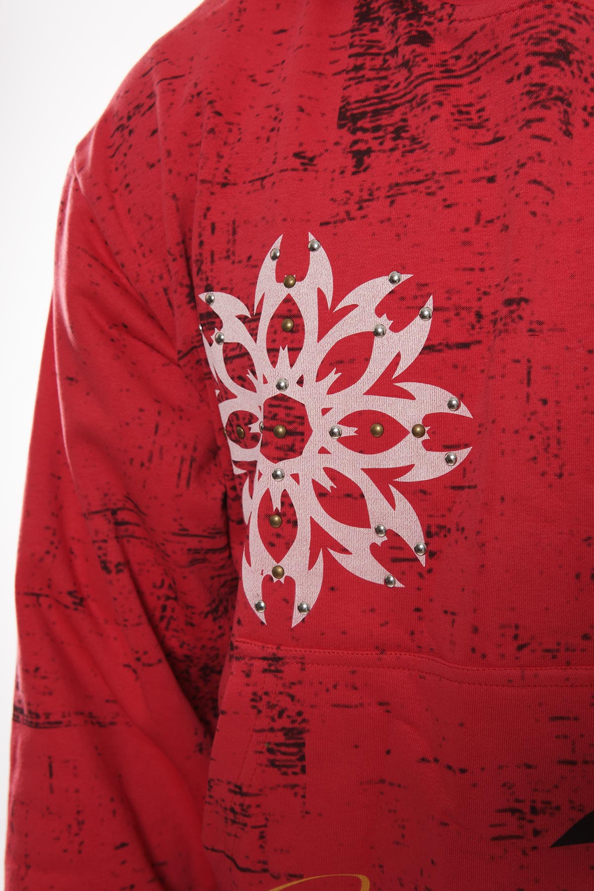 Warready pull over hoodie Red by Dissorder - 2