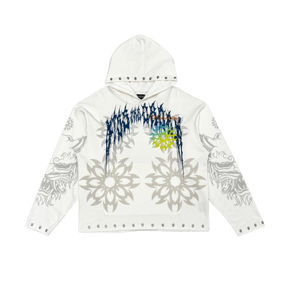 Guardian lion pull over hoodie Natural by Dissorder - 1