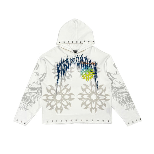 Guardian lion pull over hoodie Natural by Dissorder - 1