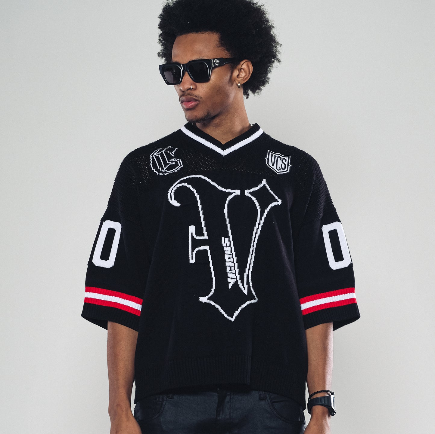 Vicious crop jersey sweater
