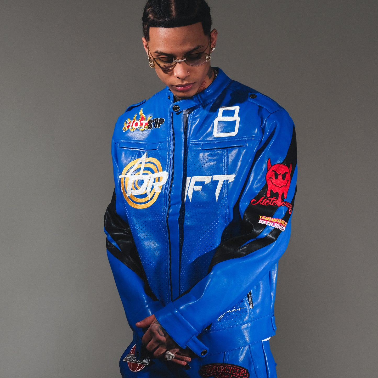Racer vegan leather jacket