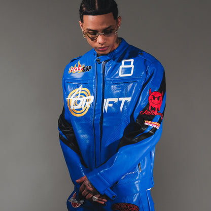 Racer vegan leather jacket