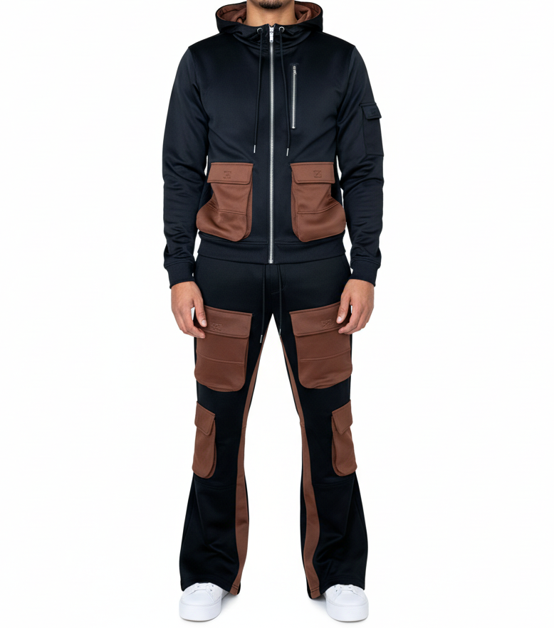 Two Tone Sweatsuit Set