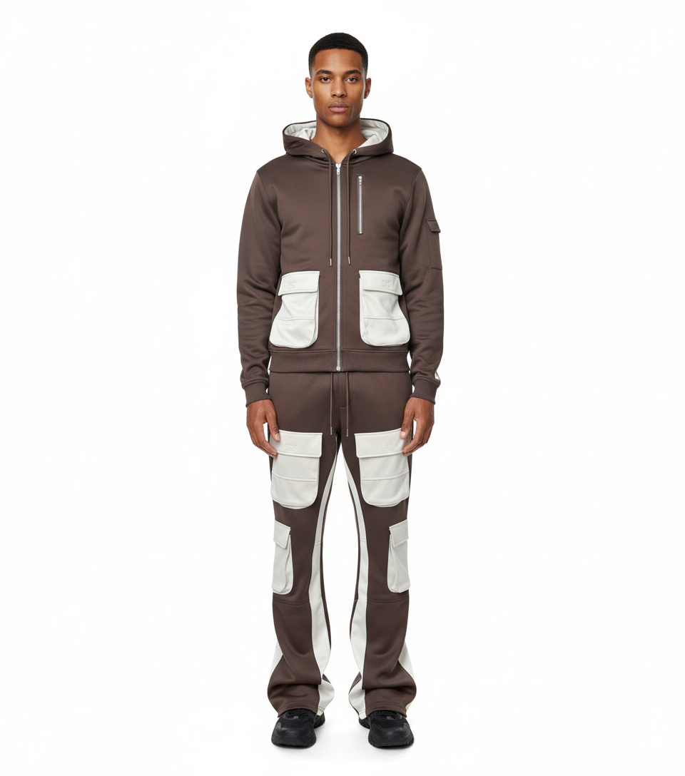 Two Tone Sweatsuit Set