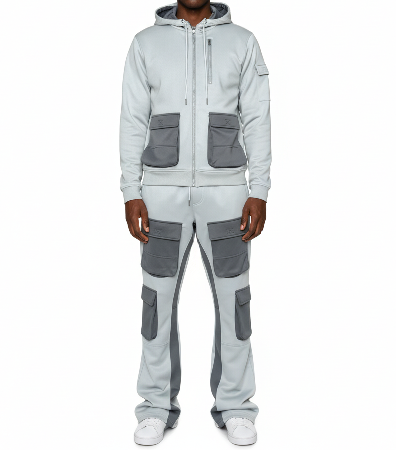 Two Tone Sweatsuit Set
