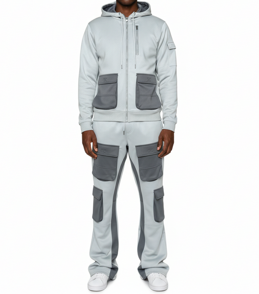 Two Tone Sweatsuit Set