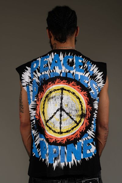 Peace & Happiness Sleeveless Shirt