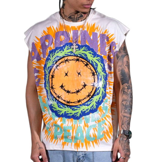 Peace & Happiness Sleeveless Shirt