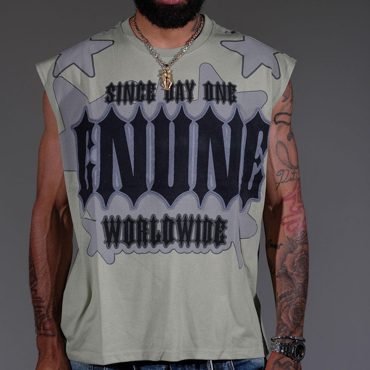 Since day one sleeveless shirt