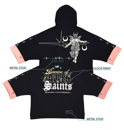 Beware short sleeve hoodie