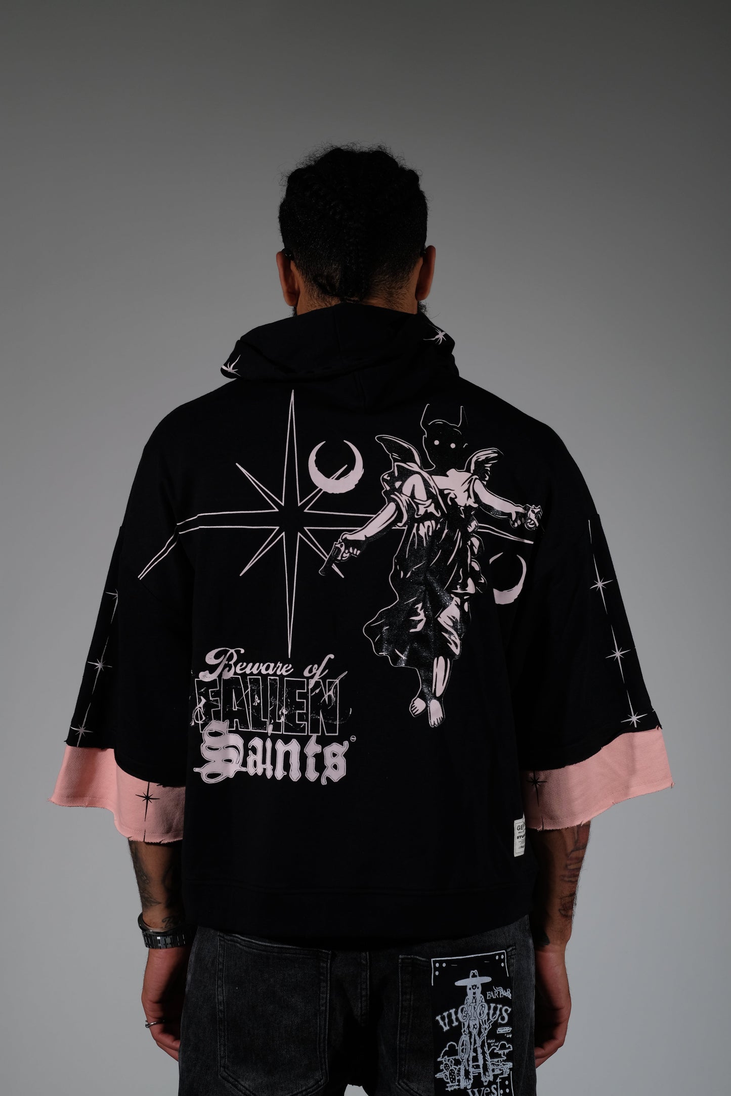 Beware short sleeve hoodie