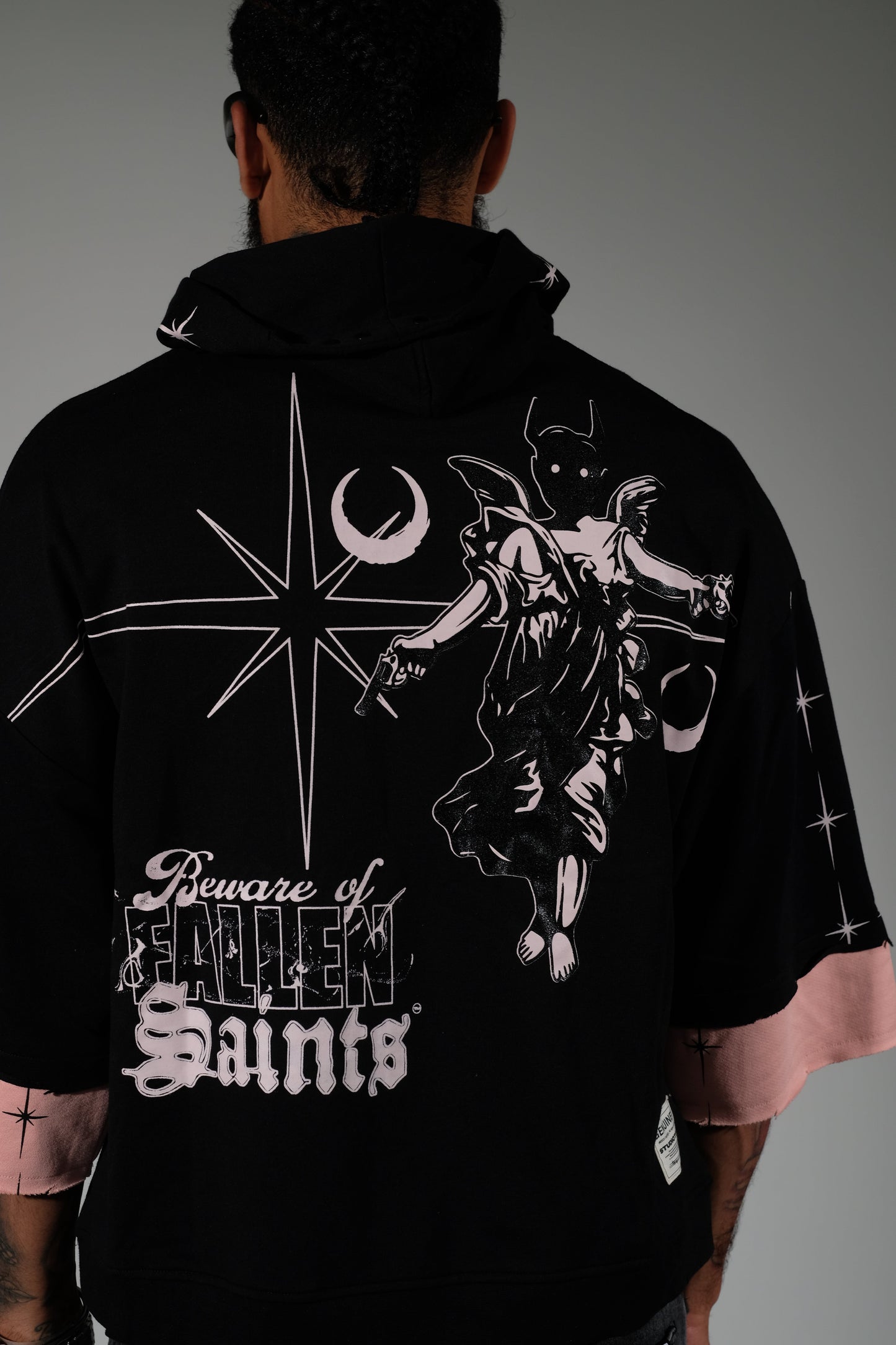 Beware short sleeve hoodie