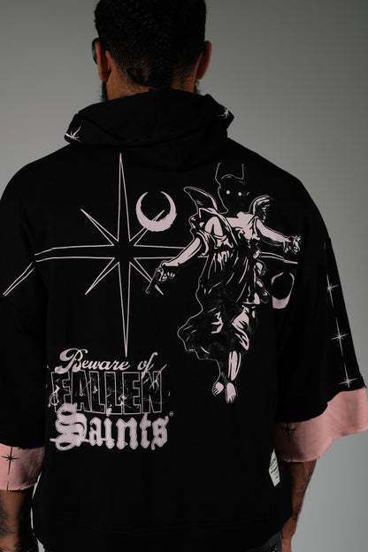 Beware short sleeve hoodie