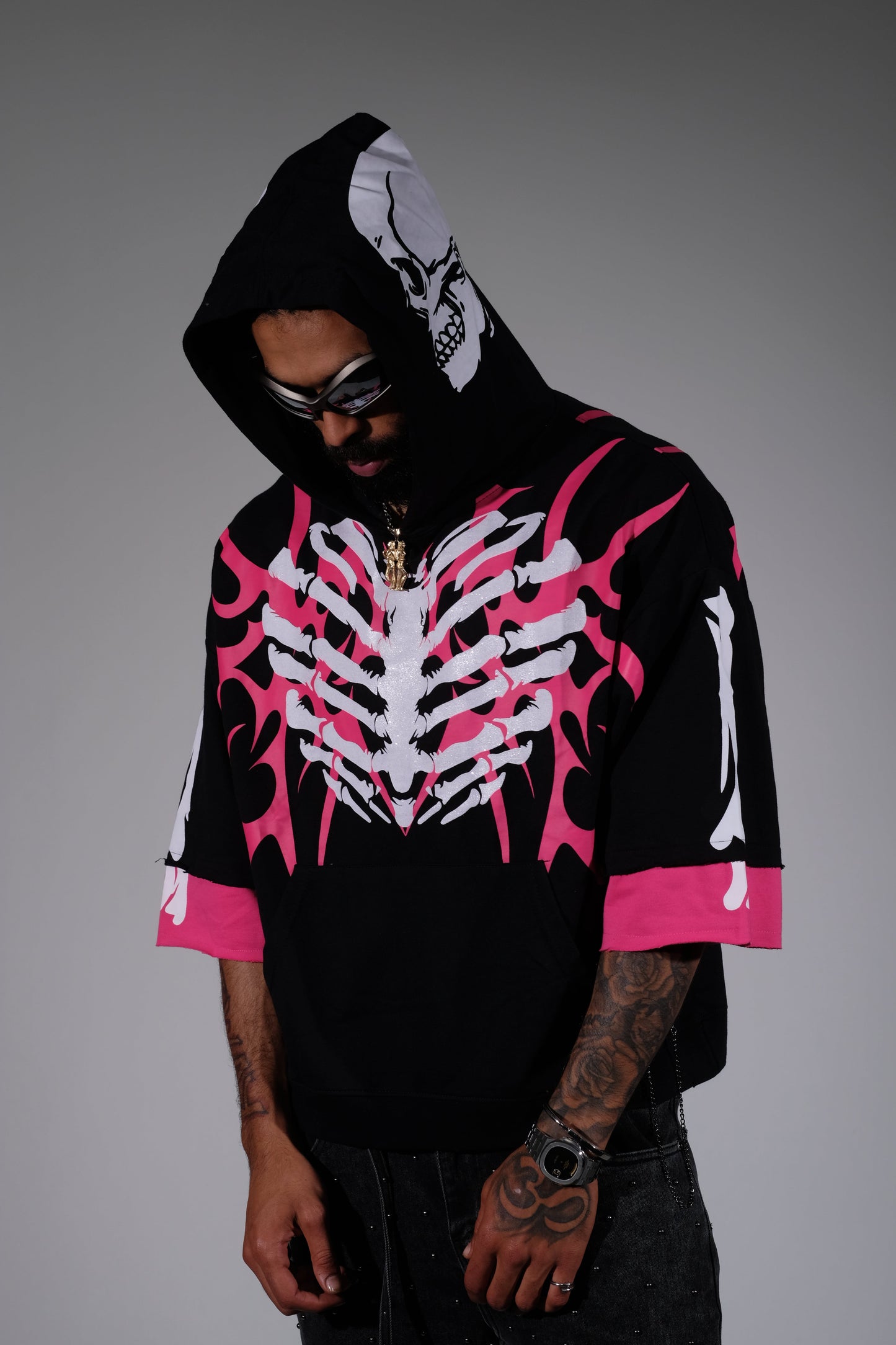 Xray short sleeve hoodie