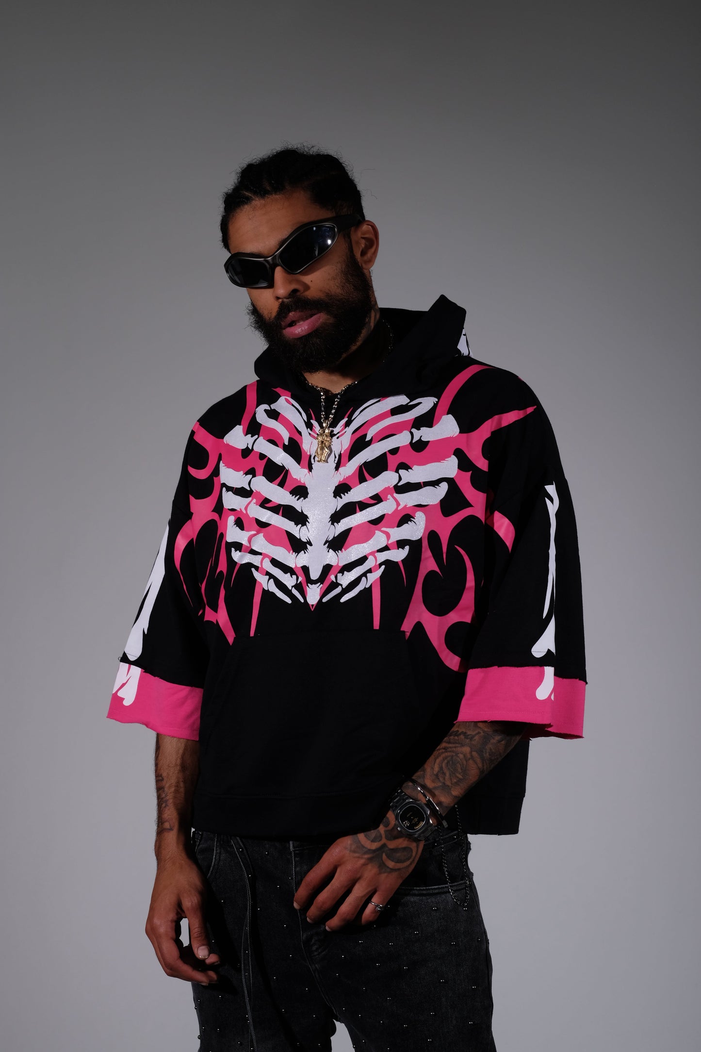 Xray short sleeve hoodie