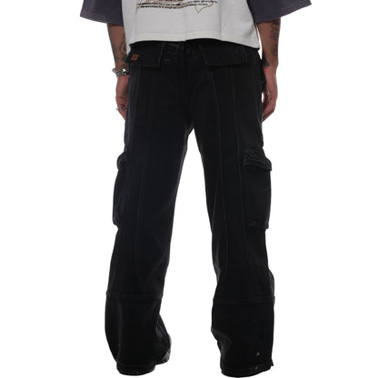 Baggy Denim Cargo Jeans