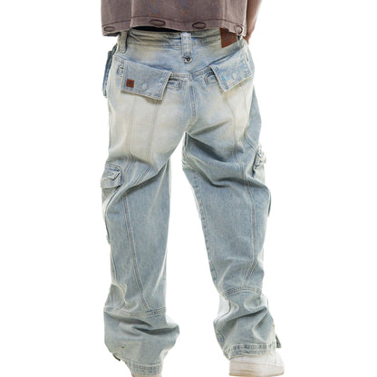 Baggy Denim Cargo Jeans