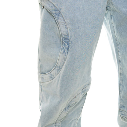 Baggy Round Pocket Denim Jeans