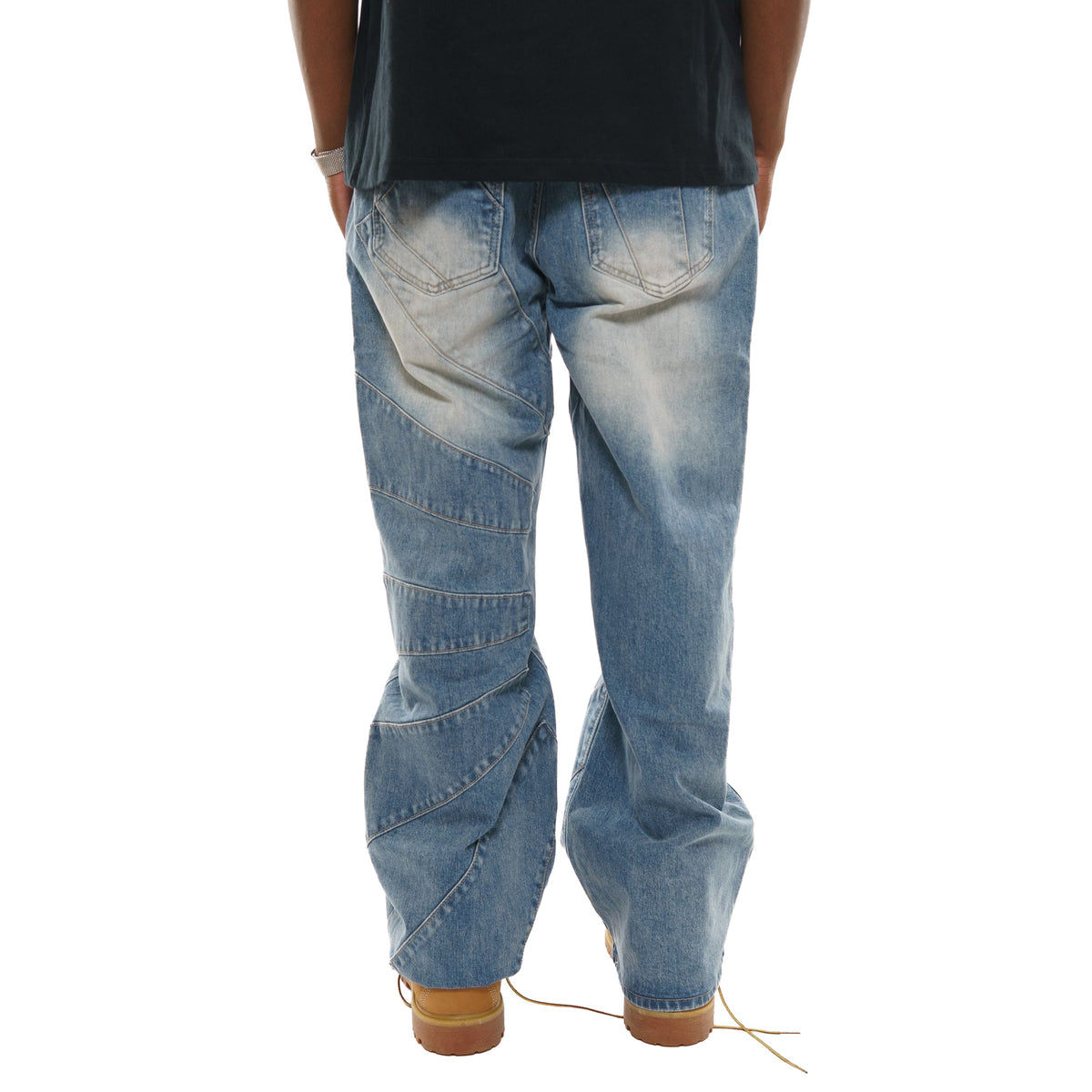 Baggy Panel Denim Jeans