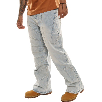Baggy Panel Denim Jeans