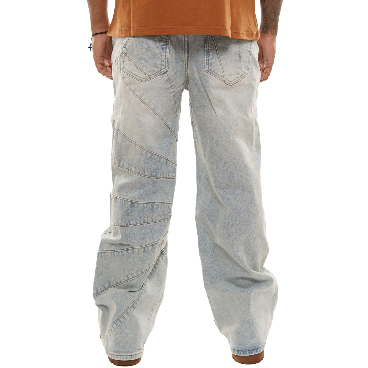 Baggy Panel Denim Jeans