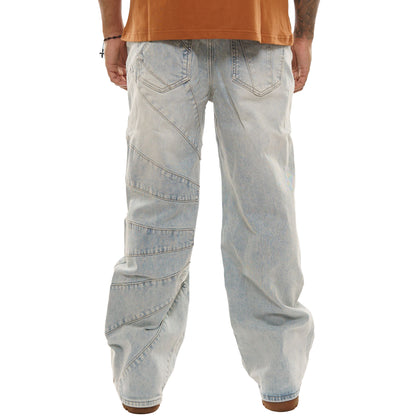 Baggy Panel Denim Jeans
