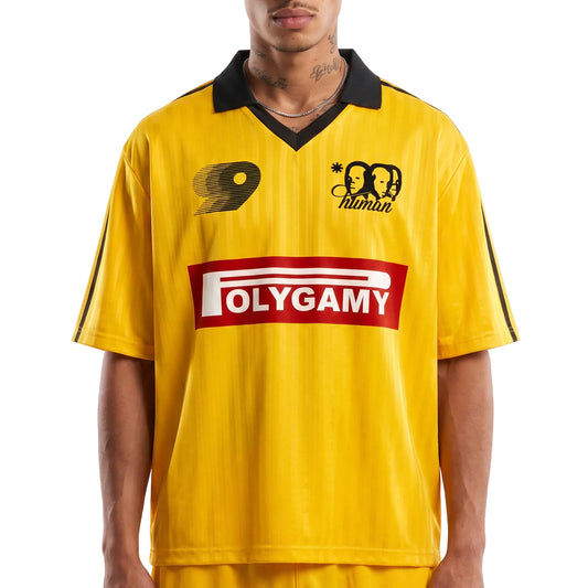 Polygamy striped soccer jersey
