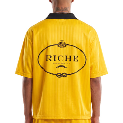 Polygamy striped soccer jersey