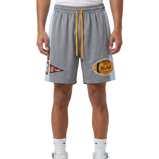 Patchwork jersey short