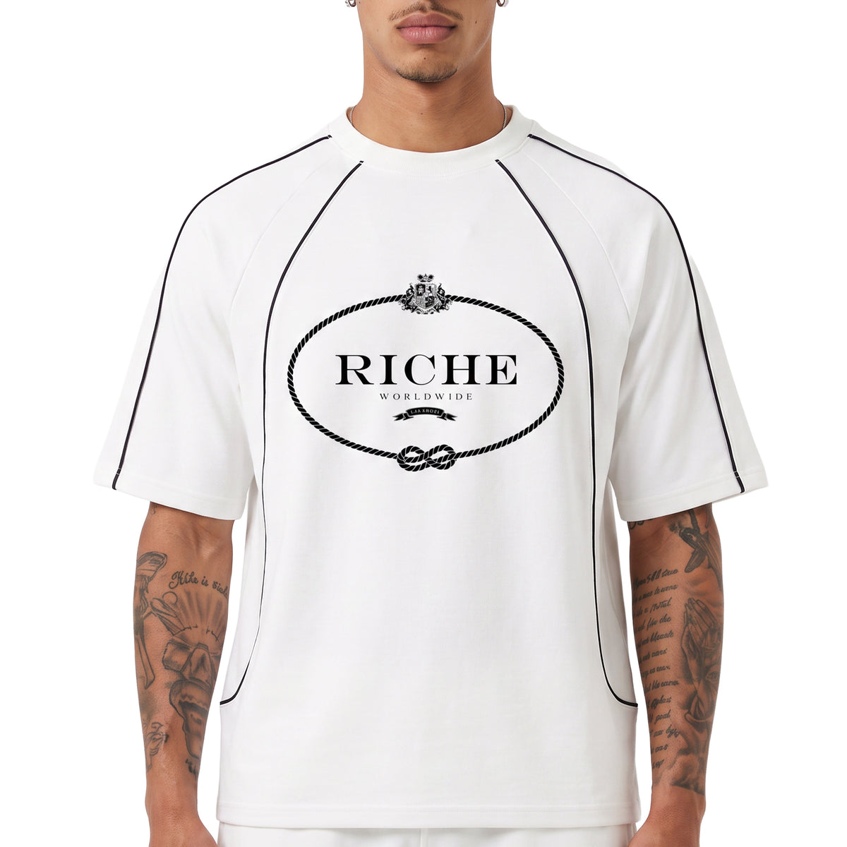 Riche stitch raglan t-shirt
