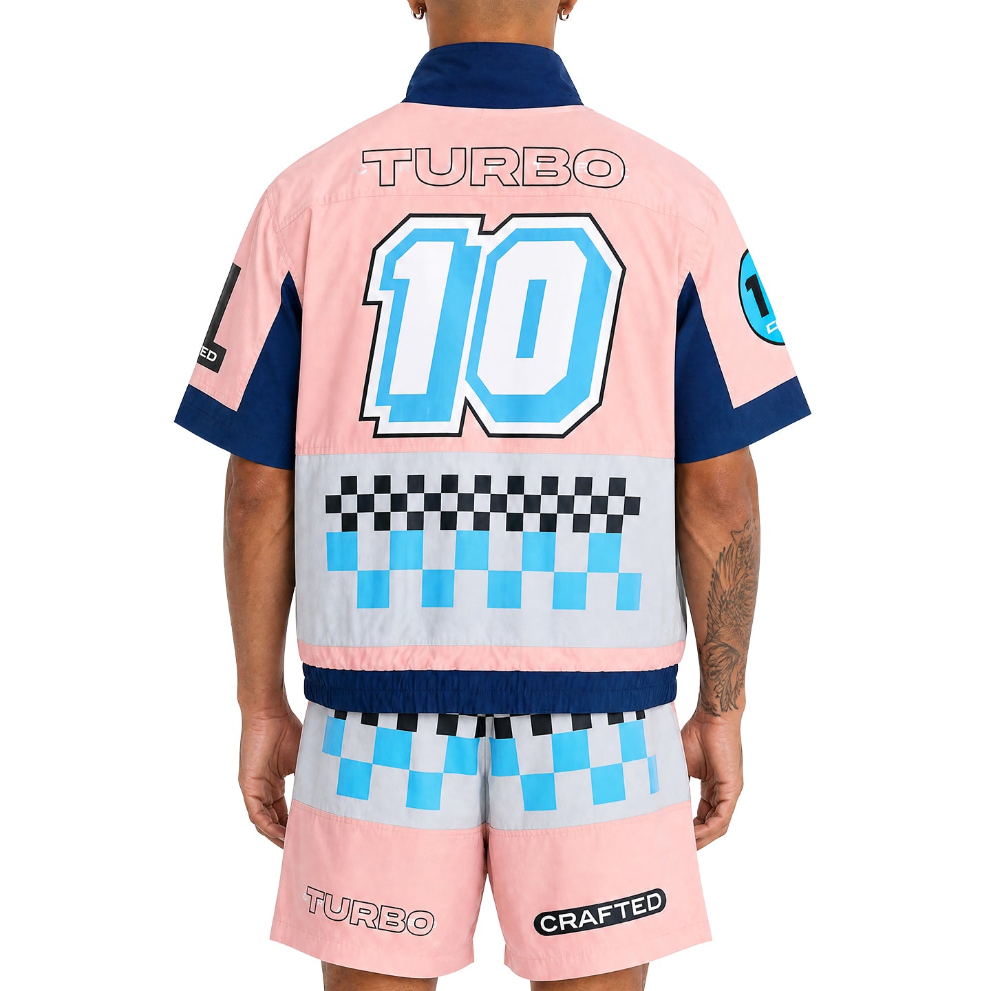 Turbo racing nylon short set