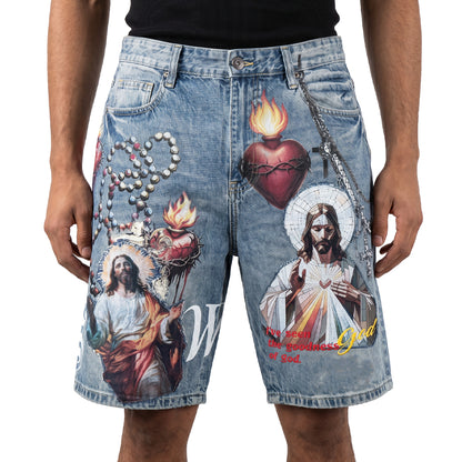 Sacred heart shorts