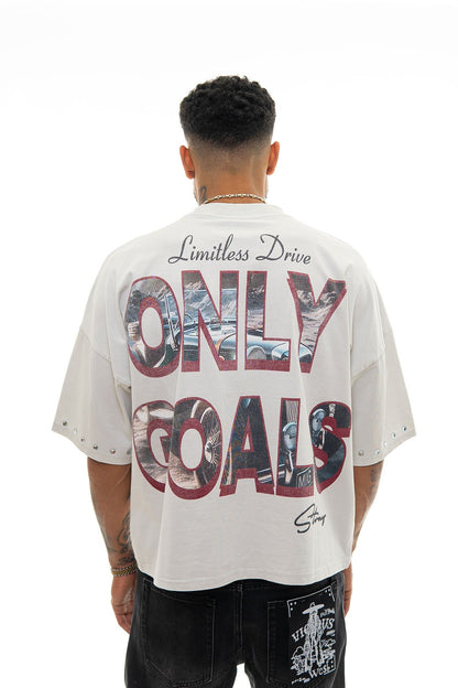 Stray no limits wide & crop fit tee Light Grey by Stray - 2