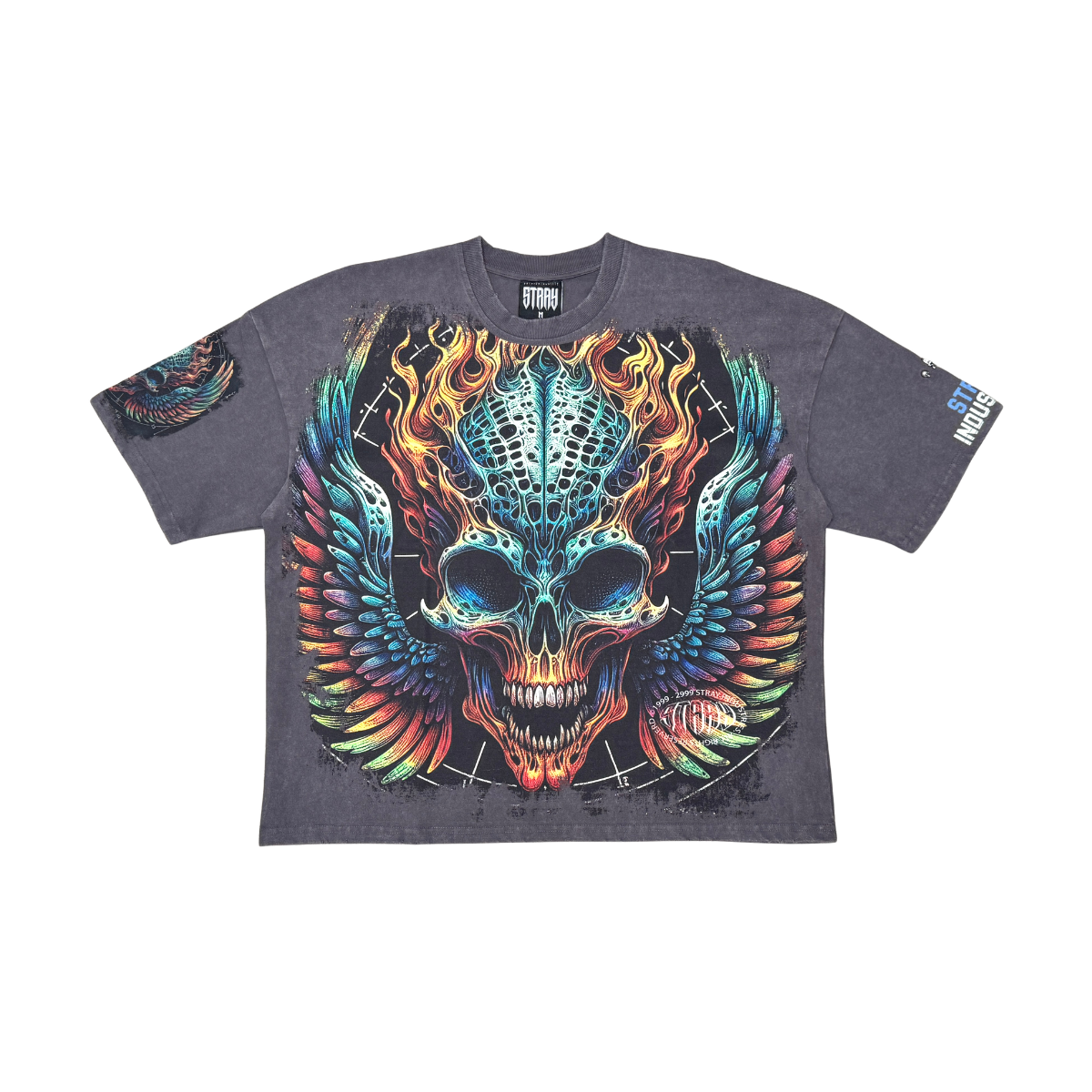 Burning skull tshirt