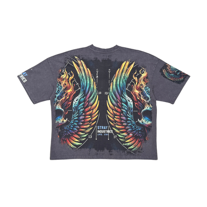 Burning skull tshirt