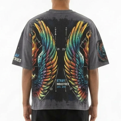 Burning skull tshirt