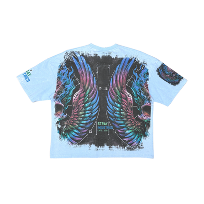 Burning skull tshirt