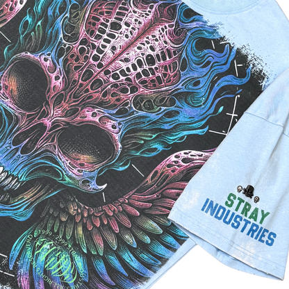 Burning skull tshirt