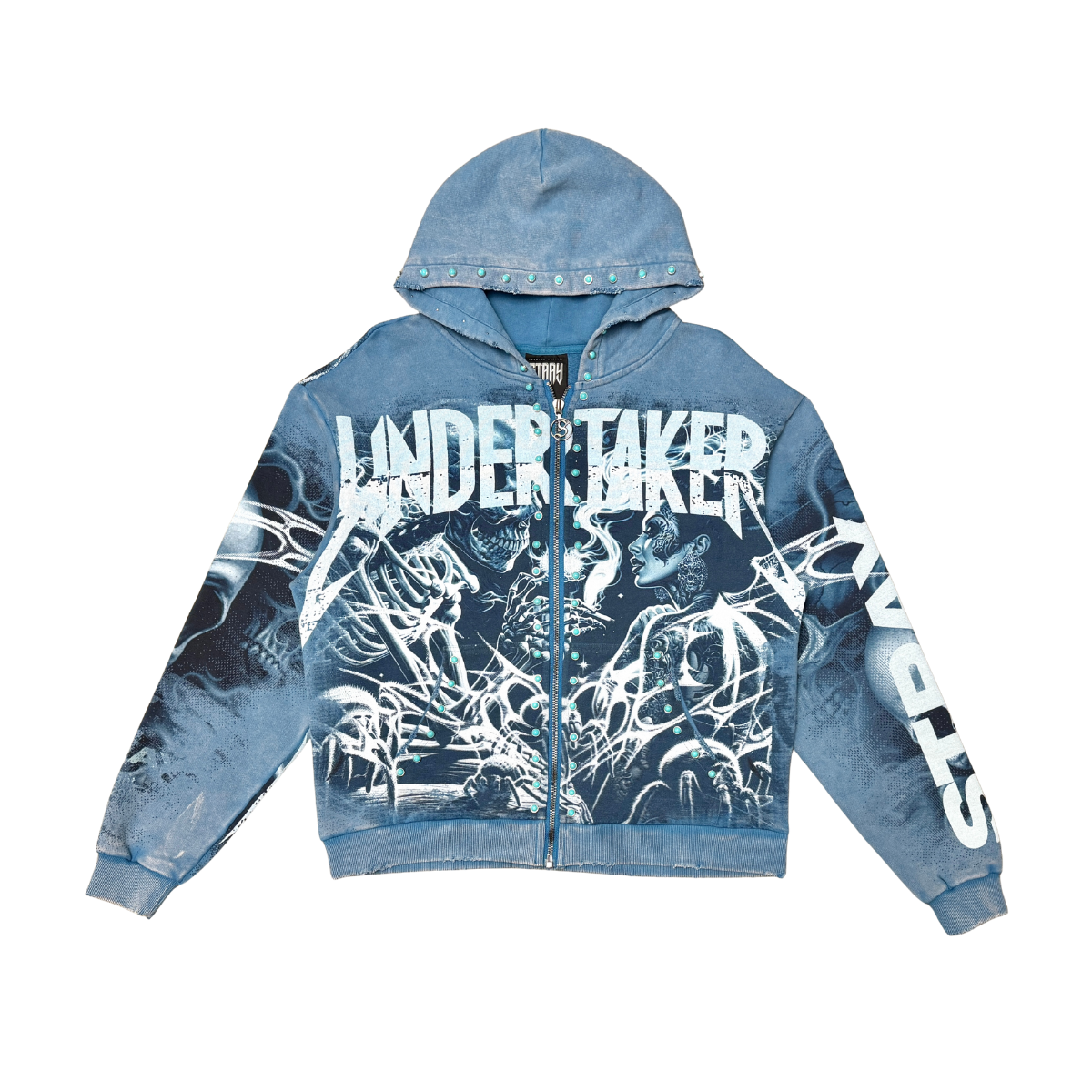 Under taker zipper hoodie