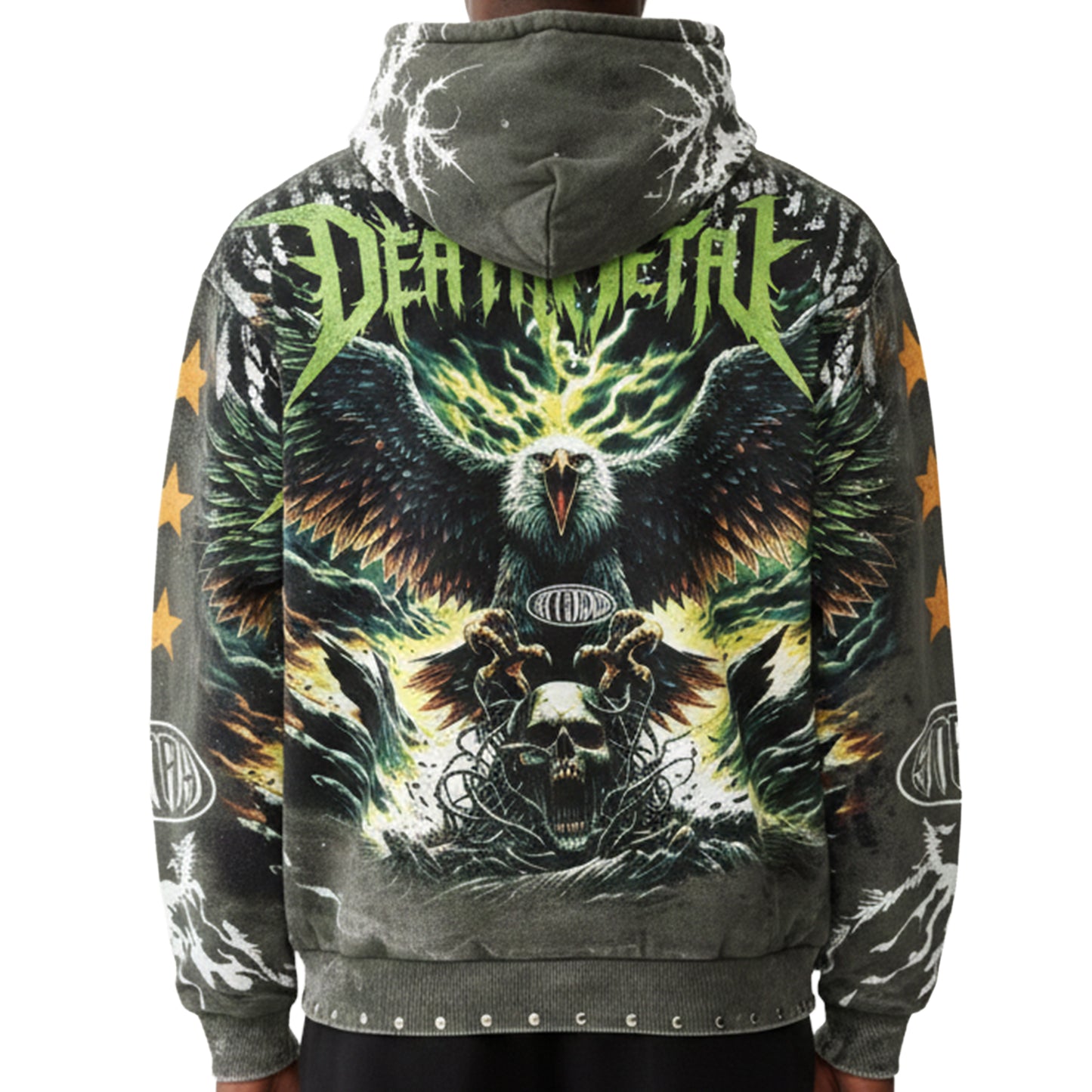 Rage deathmetal zipper hoodie