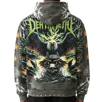 Rage deathmetal zipper hoodie