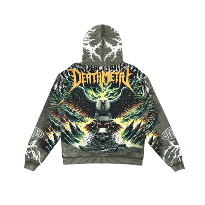 Rage deathmetal zipper hoodie