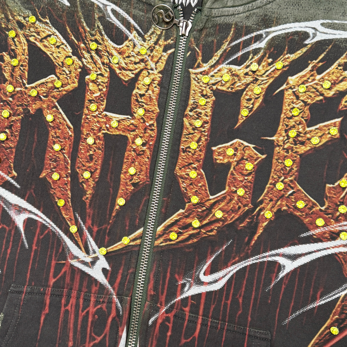 Rage deathmetal zipper hoodie