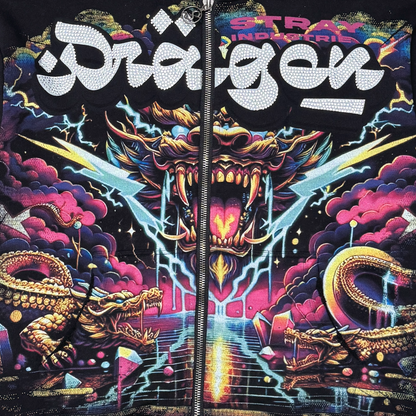 Dragon zipper hoodie