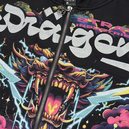 Dragon zipper hoodie