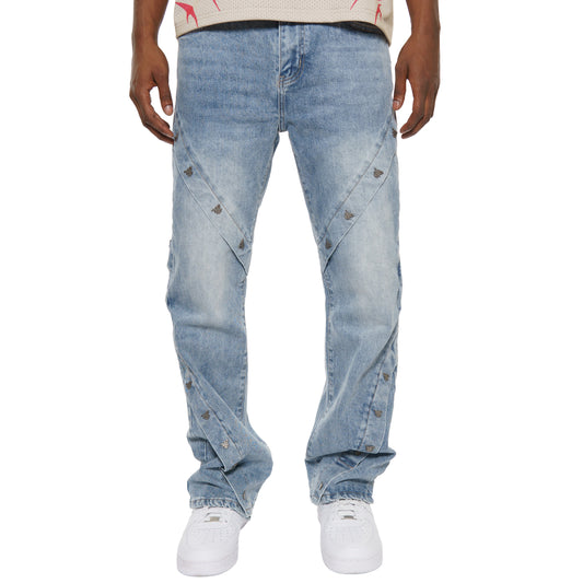 Studded premium western fit denim pant