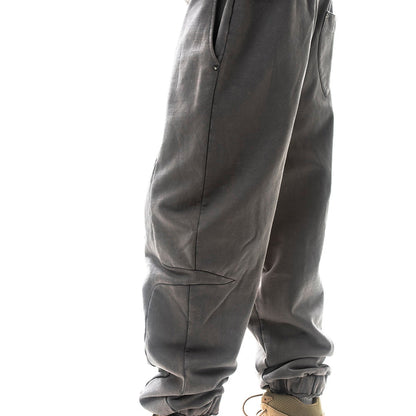 Garment-dyed heavyweight cotton fleece sweatpants