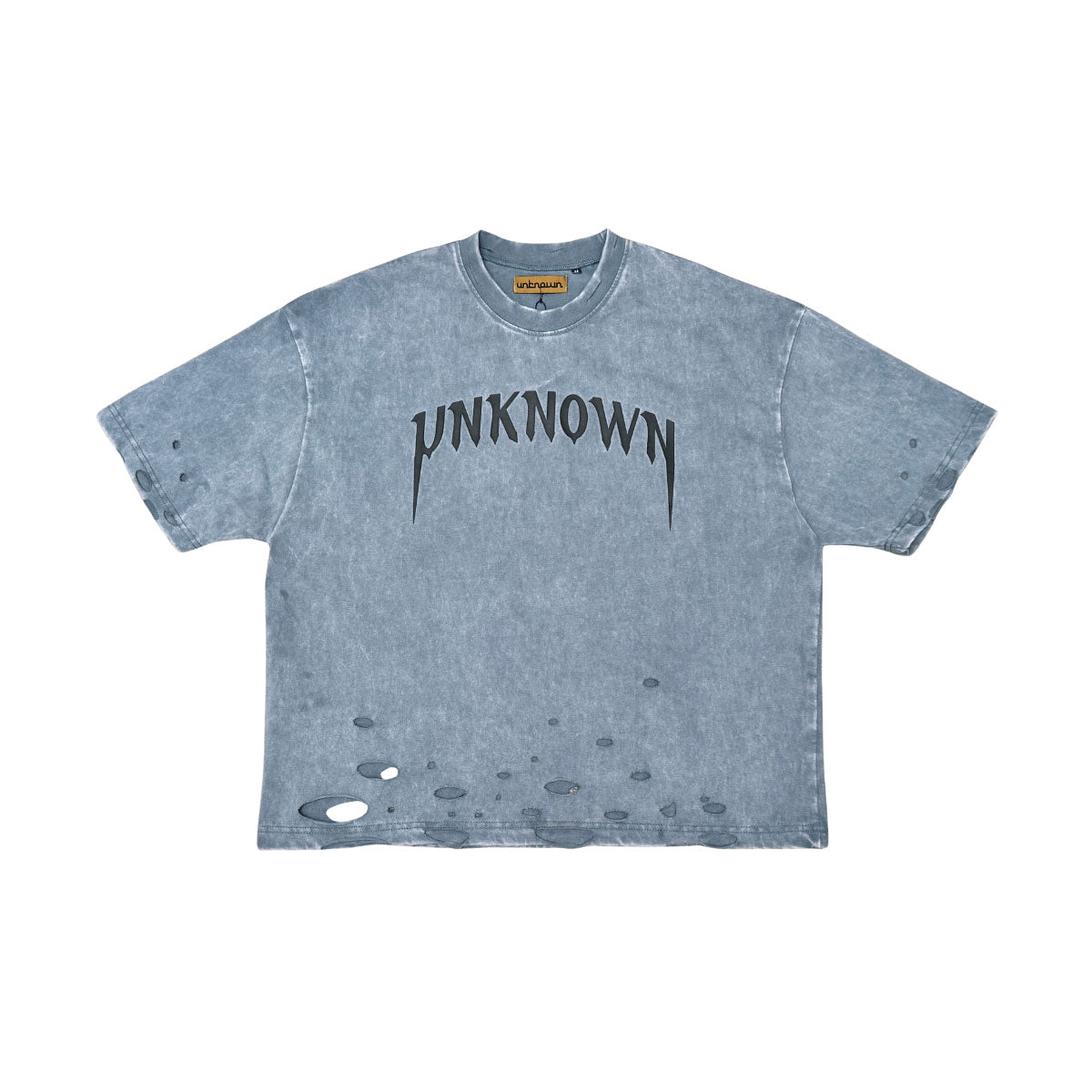 Distressed logo washed tee by Unknown - 8 | Vie+Riche