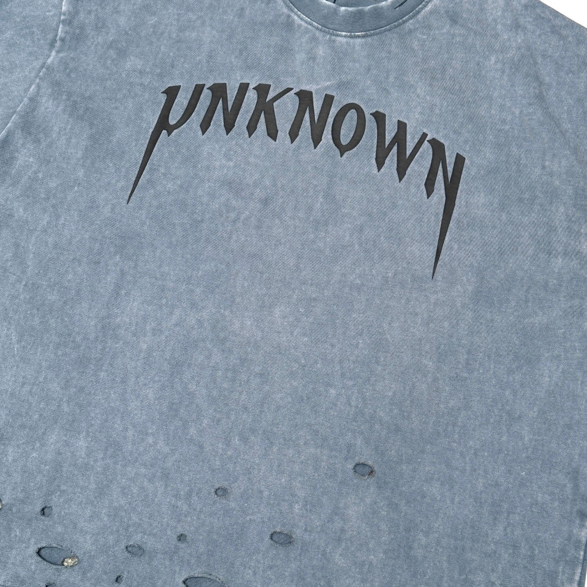 Distressed logo washed tee by Unknown - 10 | Vie+Riche